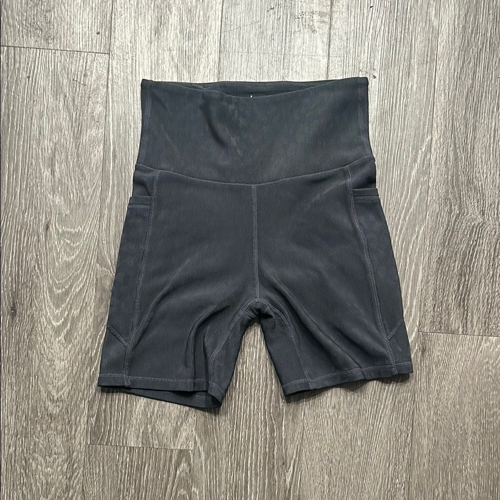 Gray Biker Shorts